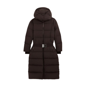 REISS Colette Belted Longline Hooded Puffer Coat